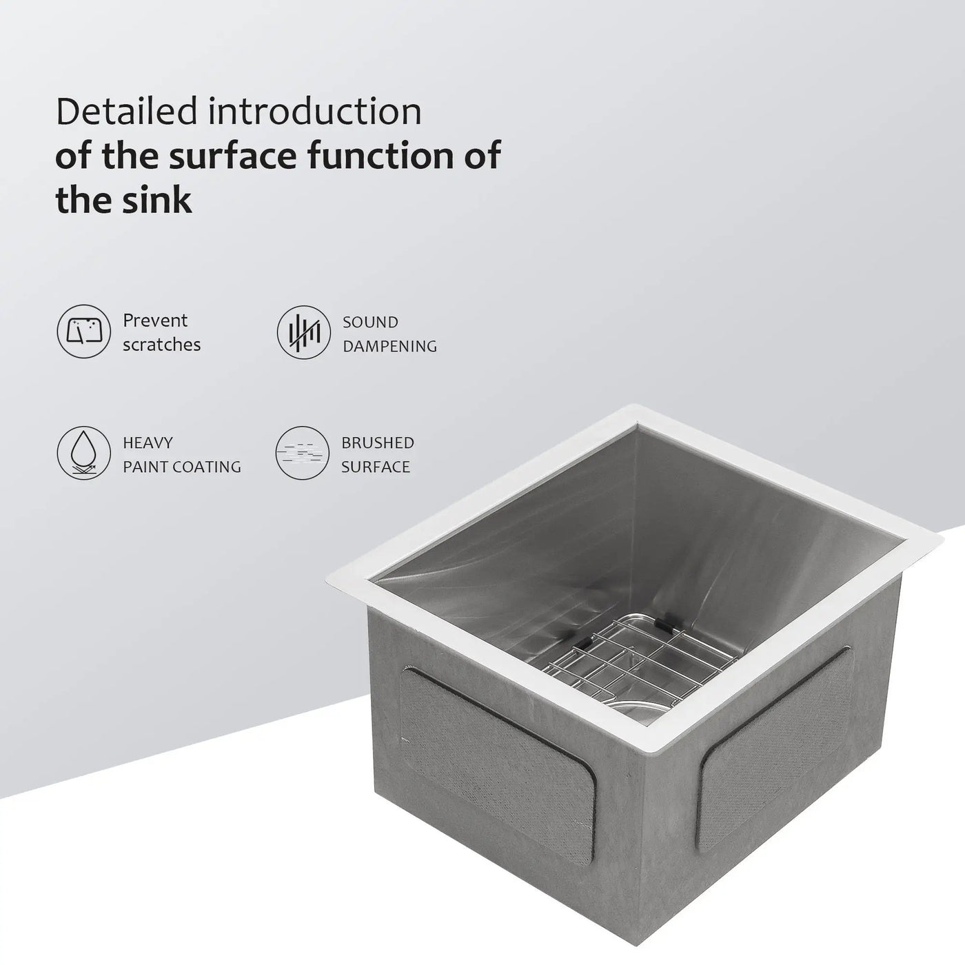 Modern Style Undermount Sink With Stainless Steel, Deep Single Bowl by HouseOfZazla