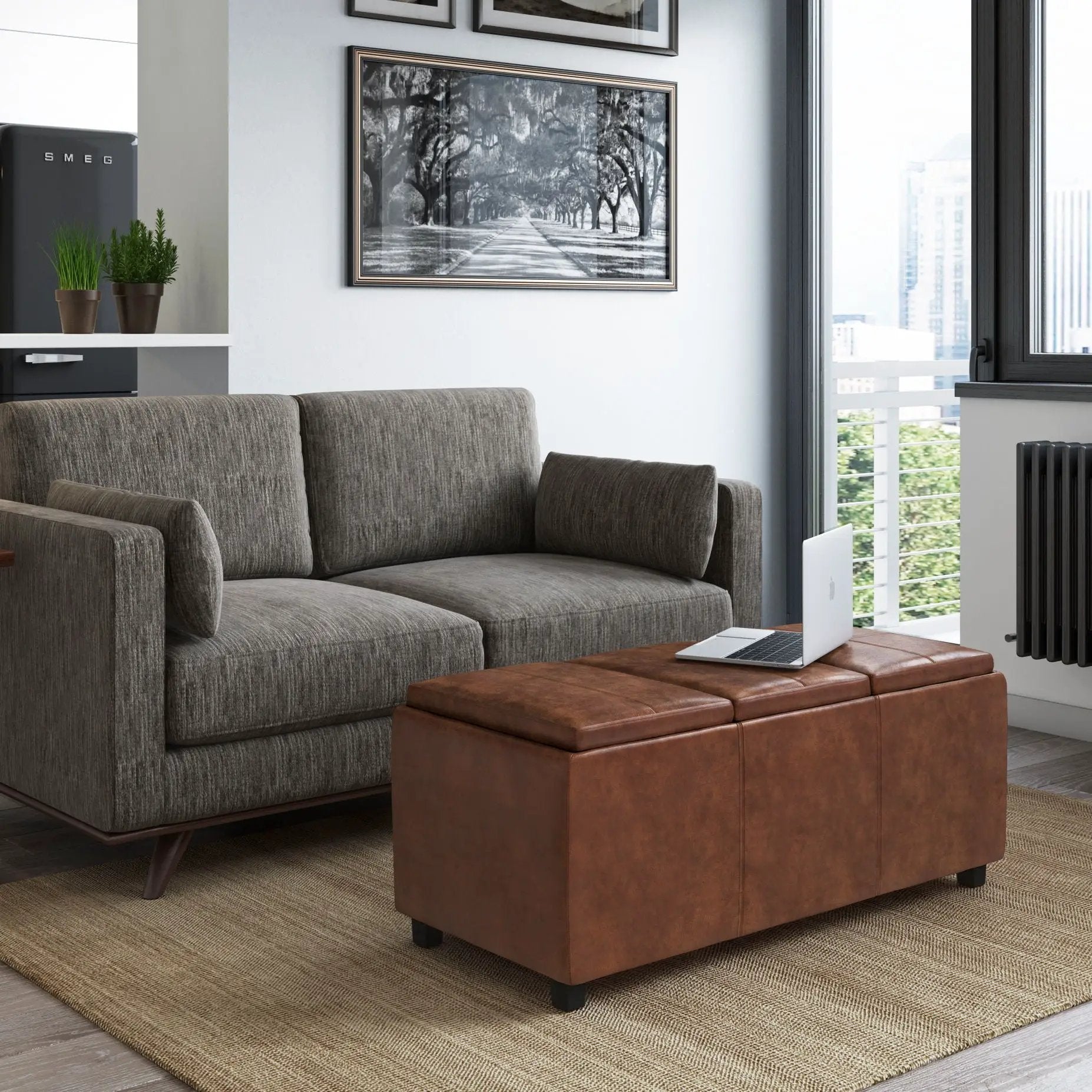 Avalon - Upholstered Storage Ottoman by Unique Piece Furniture