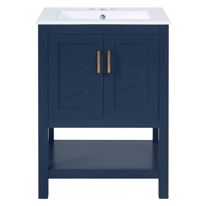 Modern Bathroom Vanity With Elegant Twill Design by HouseOfZazla