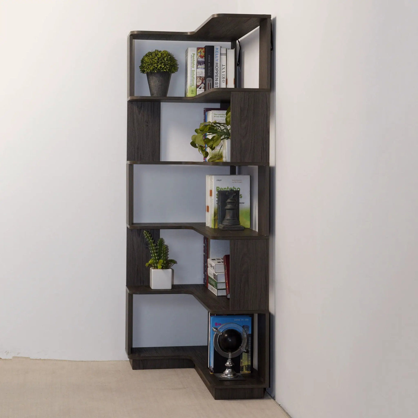 L-Shaped Design Corner Bookshelf by HouseOfZazla