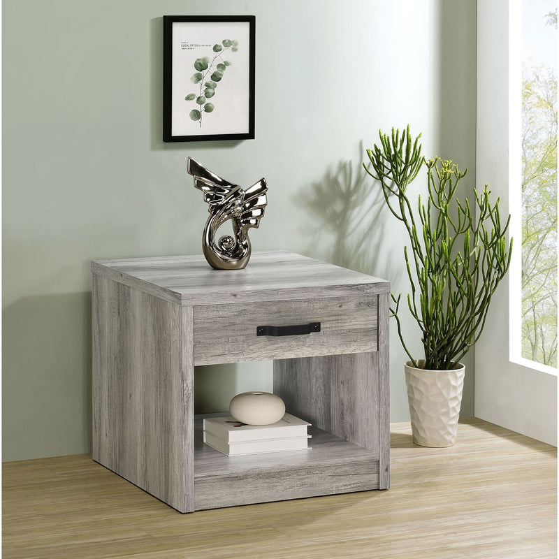 Nuberg - 1 Drawer Table - Gray by HouseOfZazla