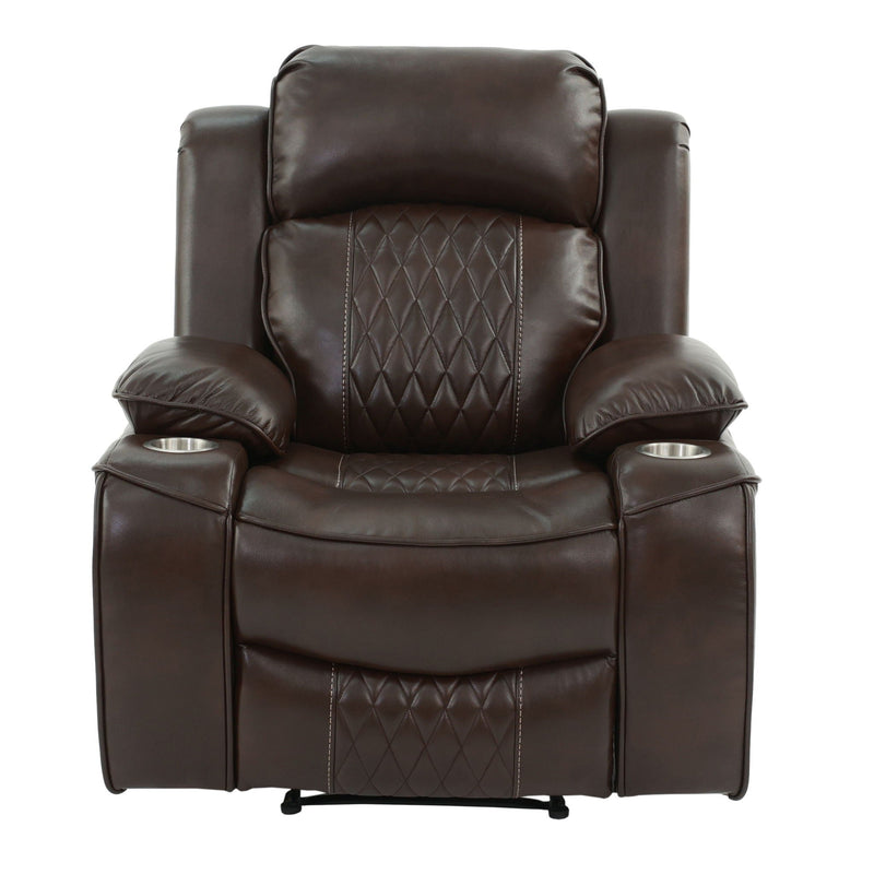 Power Motion Living Room Set With USB Port, Adjustable Headrest, Cup Holder by HouseOfZazla