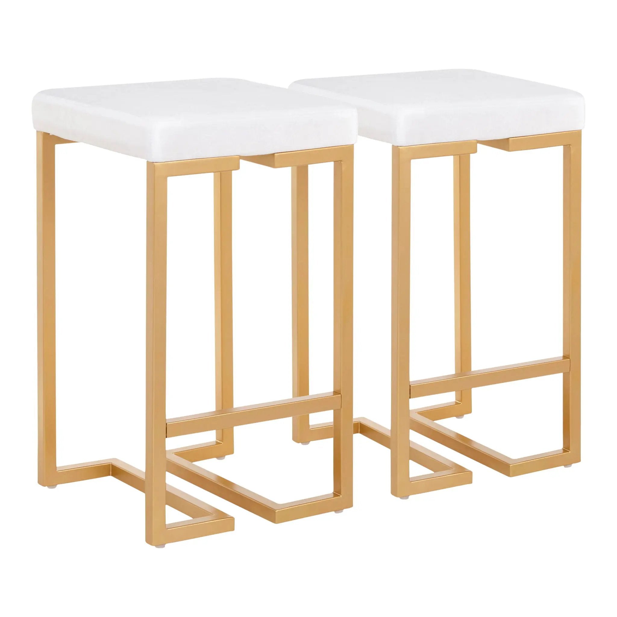 Midas - Contemporary / Glam Counter Stool (Set of 2) by Unique Piece Furniture