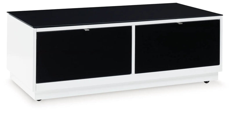 Gardoni - Rectangular Cocktail Table - White / Black by Unique Piece Furniture