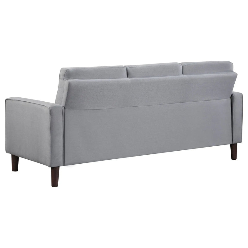 Bowen Upholstered Track Arm Tufted Sofa Grey by Unique Piece Furniture