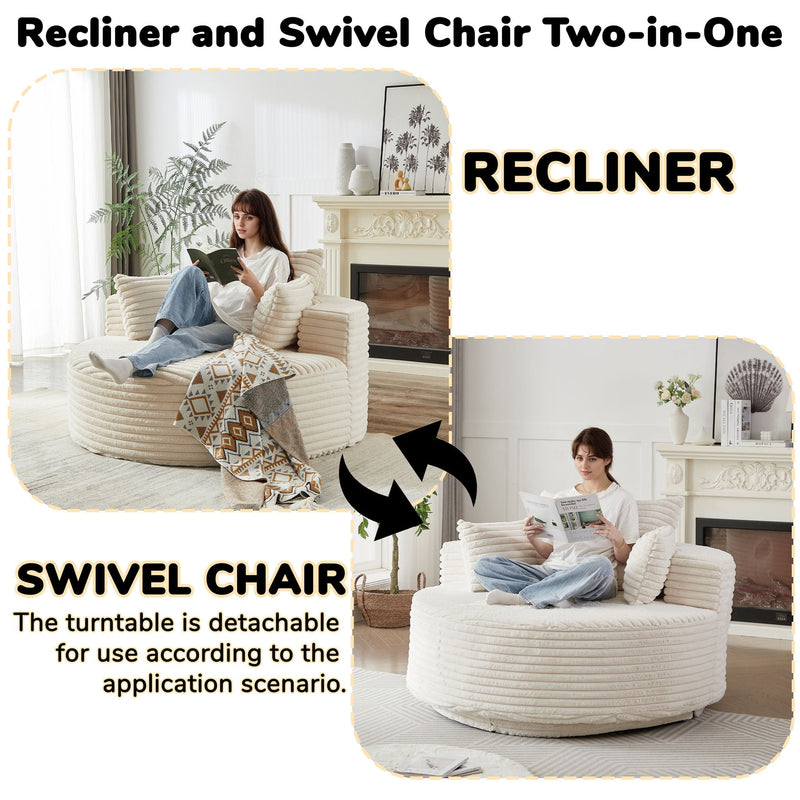 Swivel Chair With 360° Rotation For Living Room by HouseOfZazla
