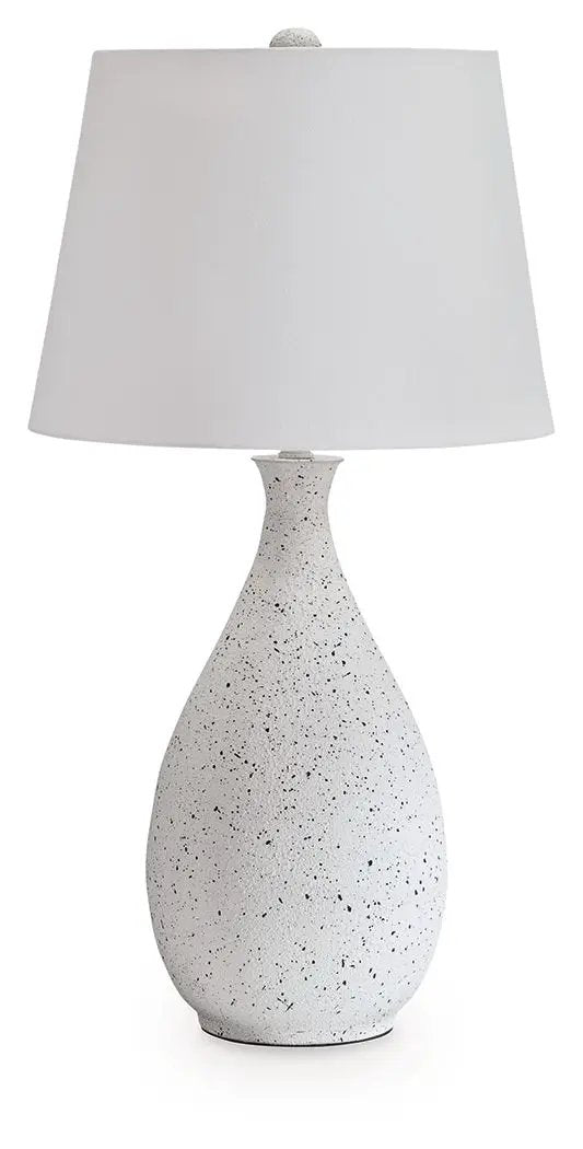 Wyattford - Metal Table Lamp - White / Black by Unique Piece Furniture