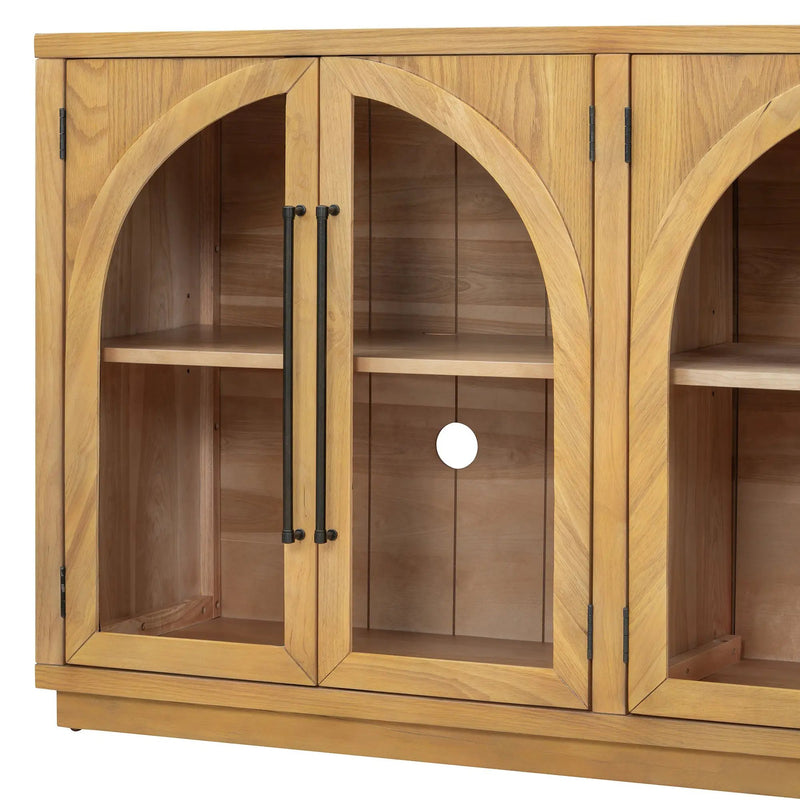 TREXM 4-Door Large Storage Sideboard Buffet Cabinet by HouseOfZazla