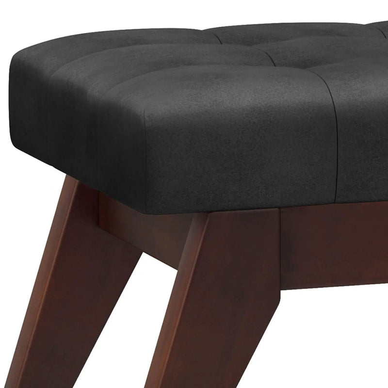 Draper - Upholstered Mid Century Tufted Ottoman Bench by HouseOfZazla