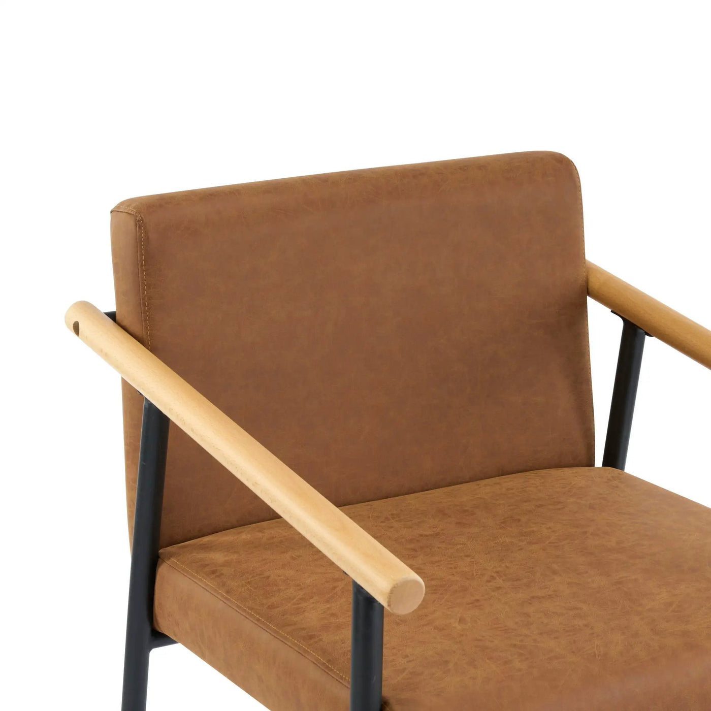Mid Century Modern Counter Stool Set With Iron Frame by HouseOfZazla