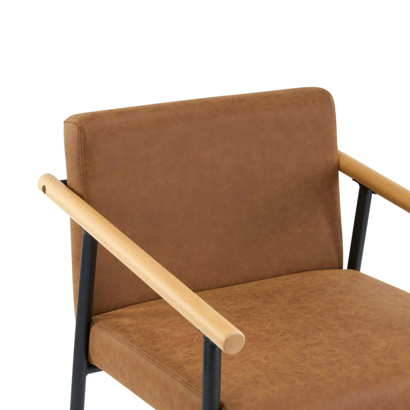 Mid Century Modern Counter Stool Set With Iron Frame by HouseOfZazla