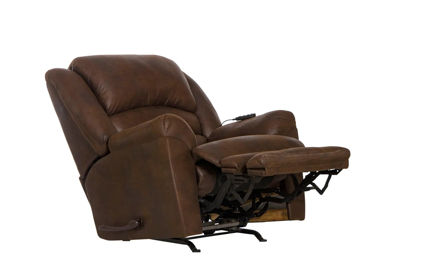 Hayden - Chaise Rocker Recliner With Heat / Massage & Oversize Xtra Comfort Footrest by Unique Piece Furniture