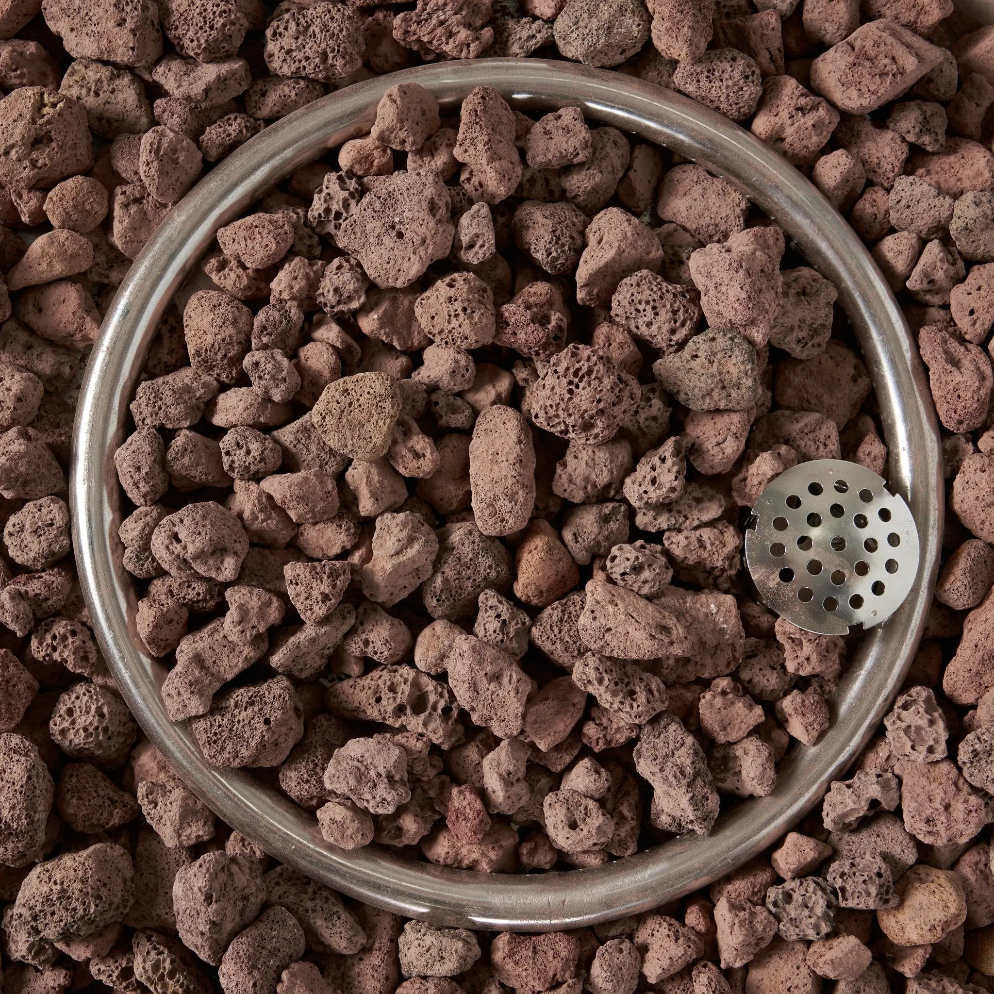 27' Bowl Shaped MGO 40,000 BTU Propane Fire Pit, Light Grey (Tank Cover not Included) by HouseOfZazla