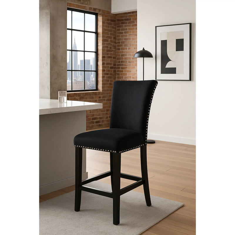 Mikha - Bar Stools (Set of 2) - Black by Unique Piece Furniture
