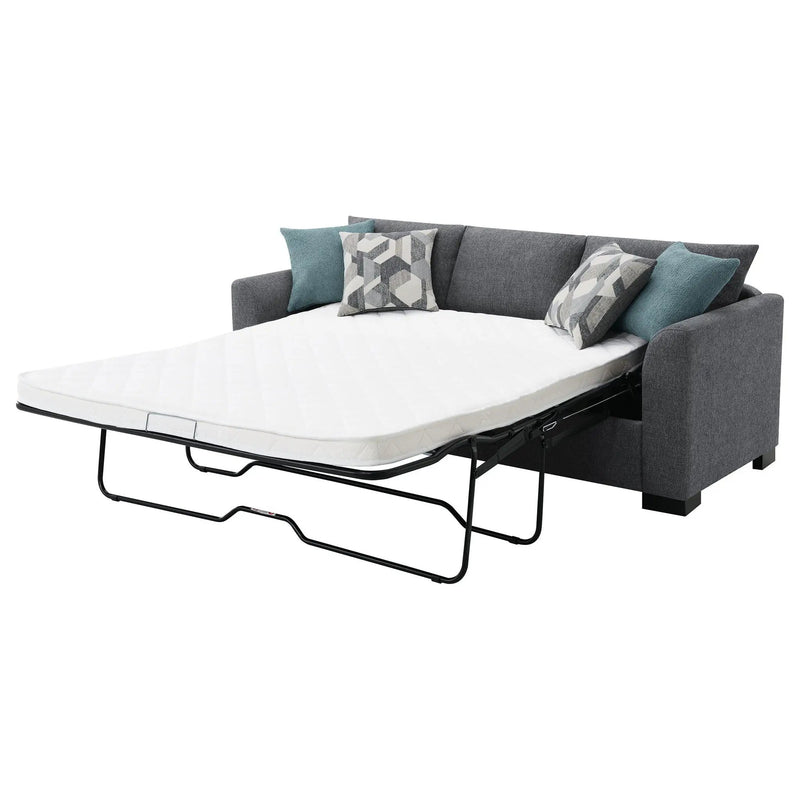 Storey Upholstered Sleeper Sectional Chaise Sofa Grey by Unique Piece Furniture