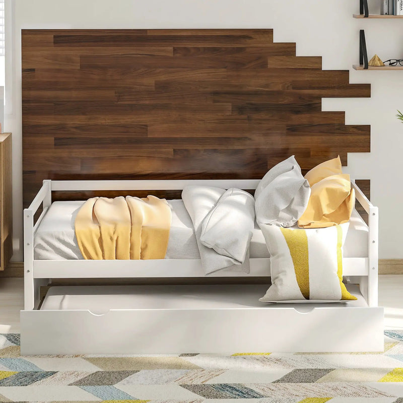 Daybed with Trundle Frame Set, Twin Size by HouseOfZazla