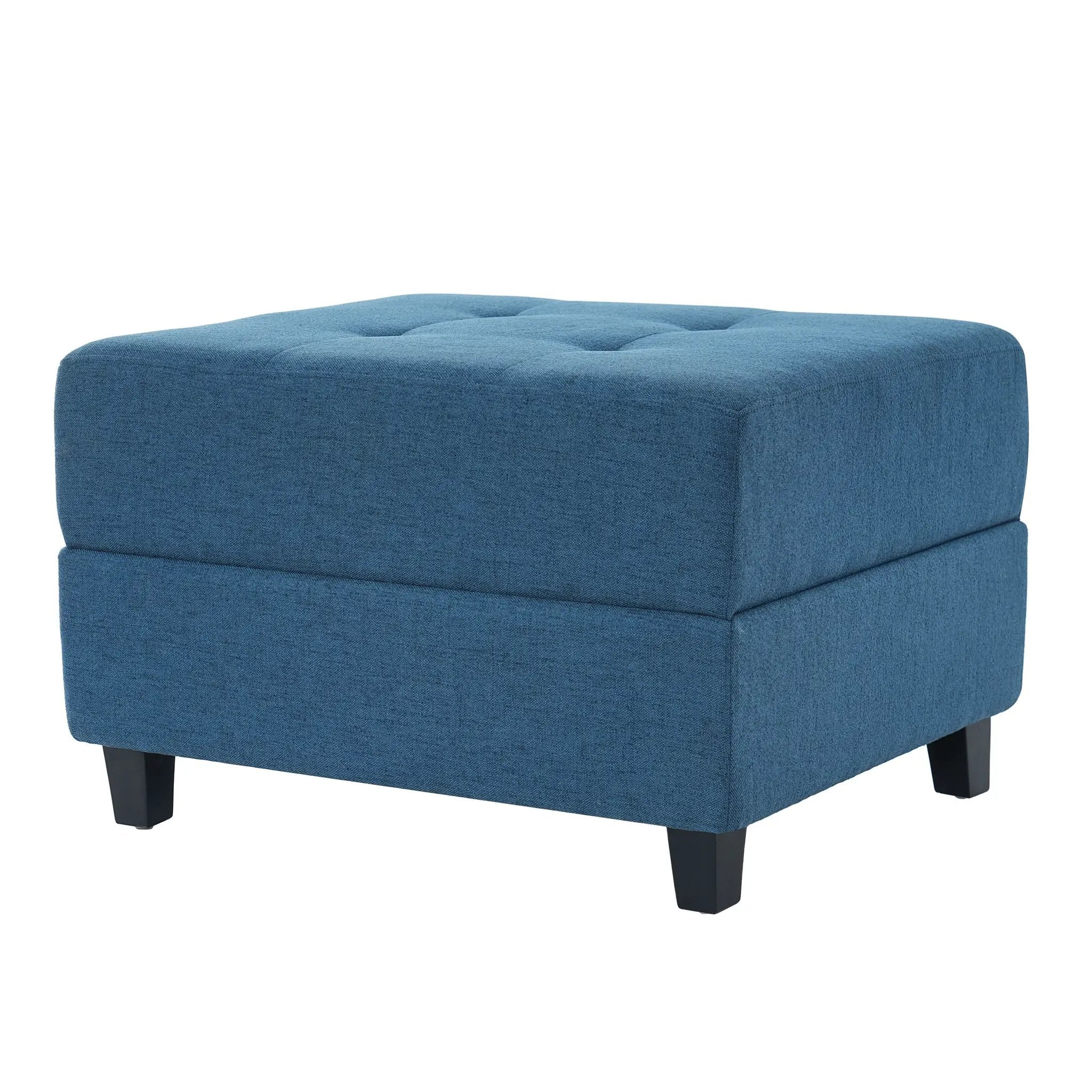Navy Tufted Ottoman by HouseOfZazla