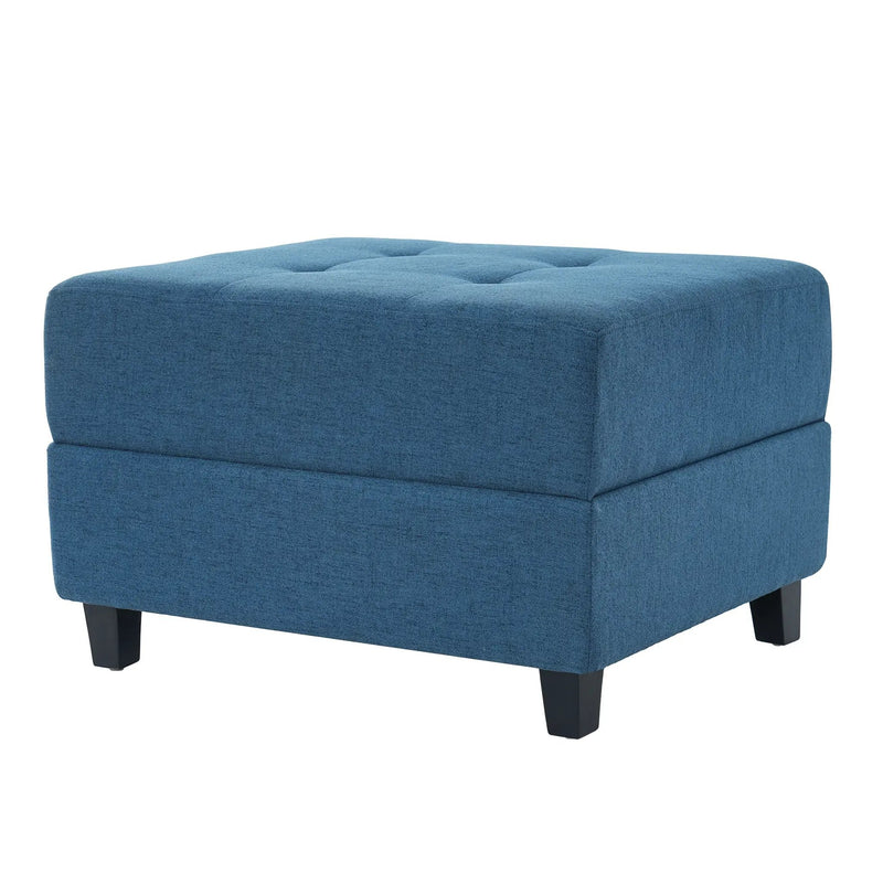 Navy Tufted Ottoman by HouseOfZazla