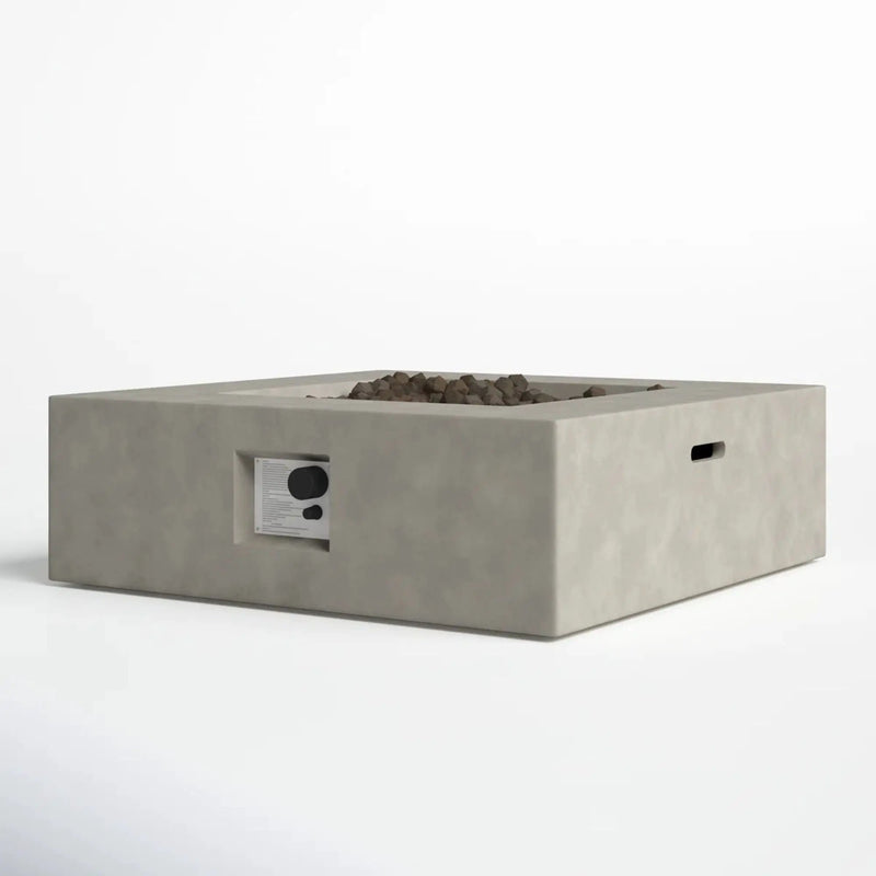Outdoor Fire Pit Table - Natural / White by HouseOfZazla