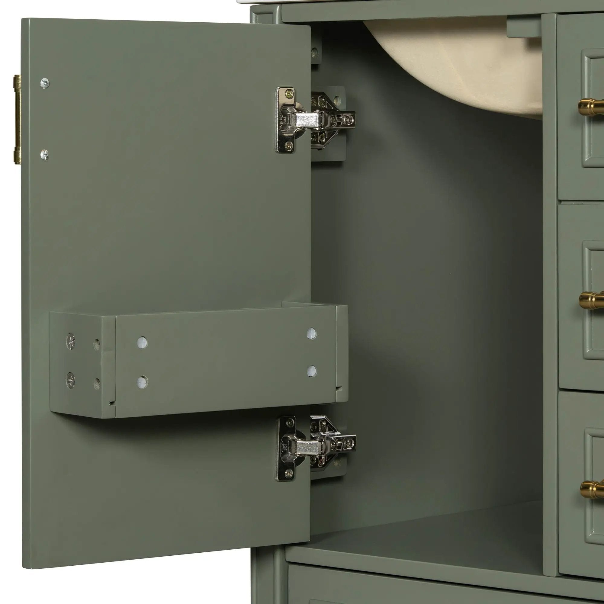 Traditional Bathroom Vanity Set With Soft Close Doors