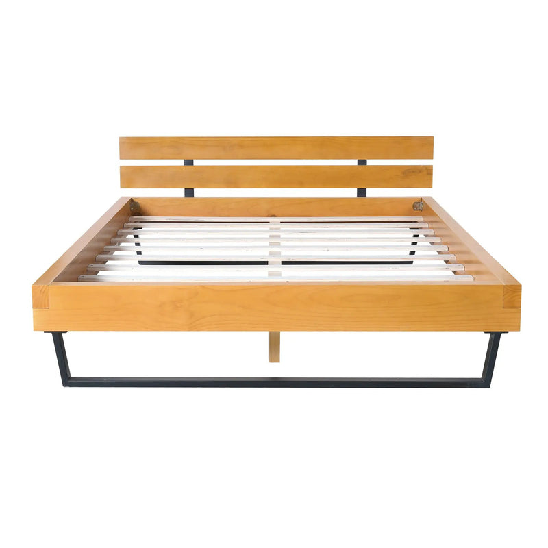 Pine Wood Bed Frame Queen Size by HouseOfZazla