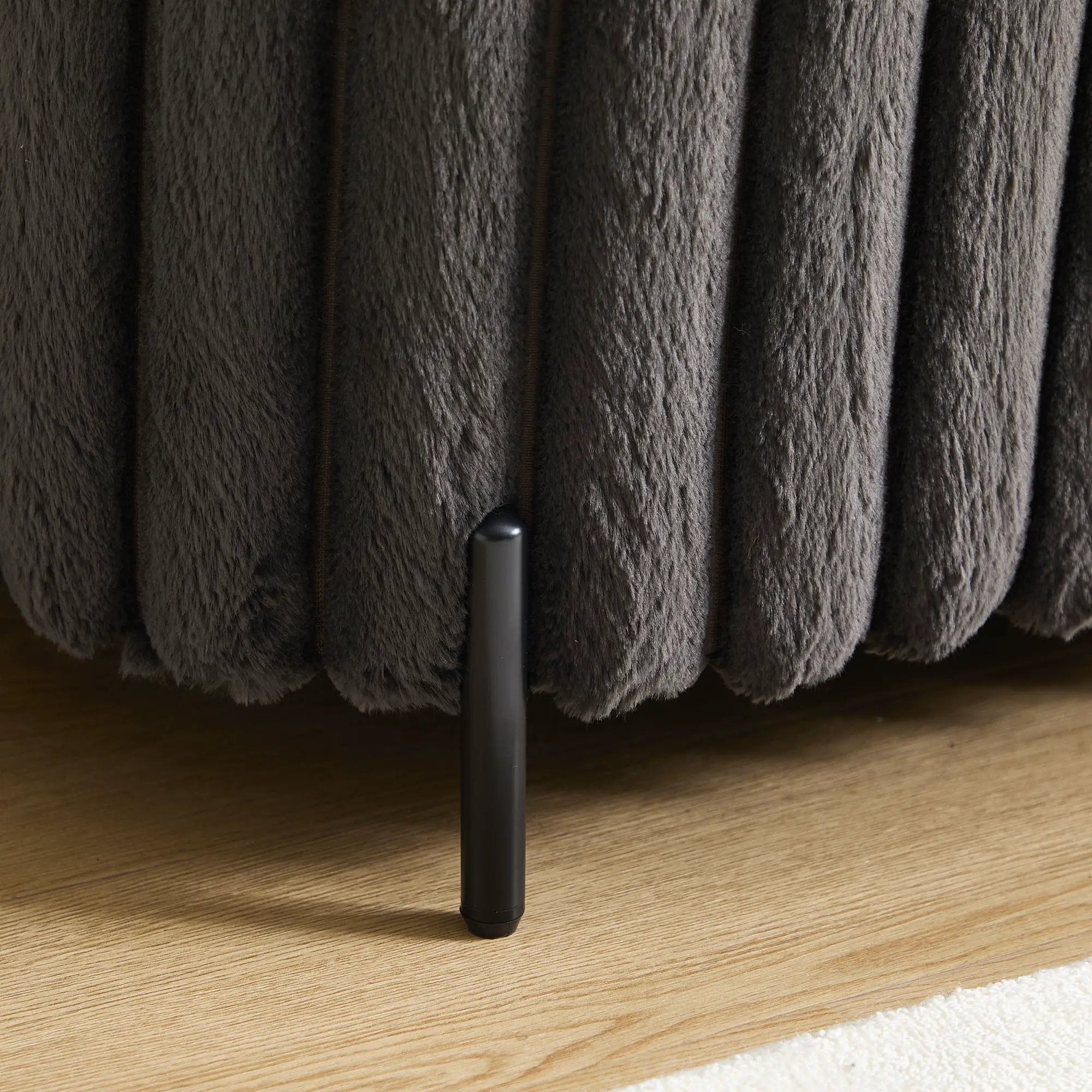Flip Top Storage Bench With Metal Legs by Unique Piece Furniture