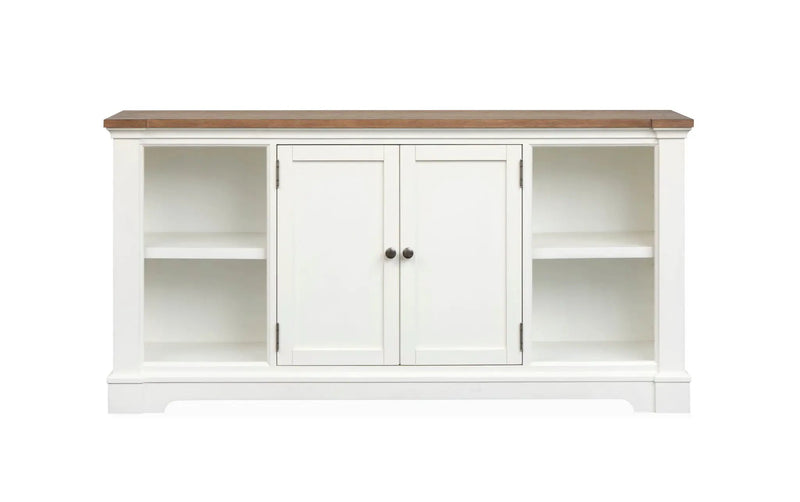 Kingston - Credenza - Whisper White And Cerused Nutmeg by Unique Piece Furniture