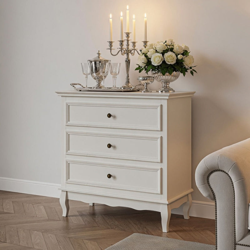 3 Drawer Dresser - White by HouseOfZazla