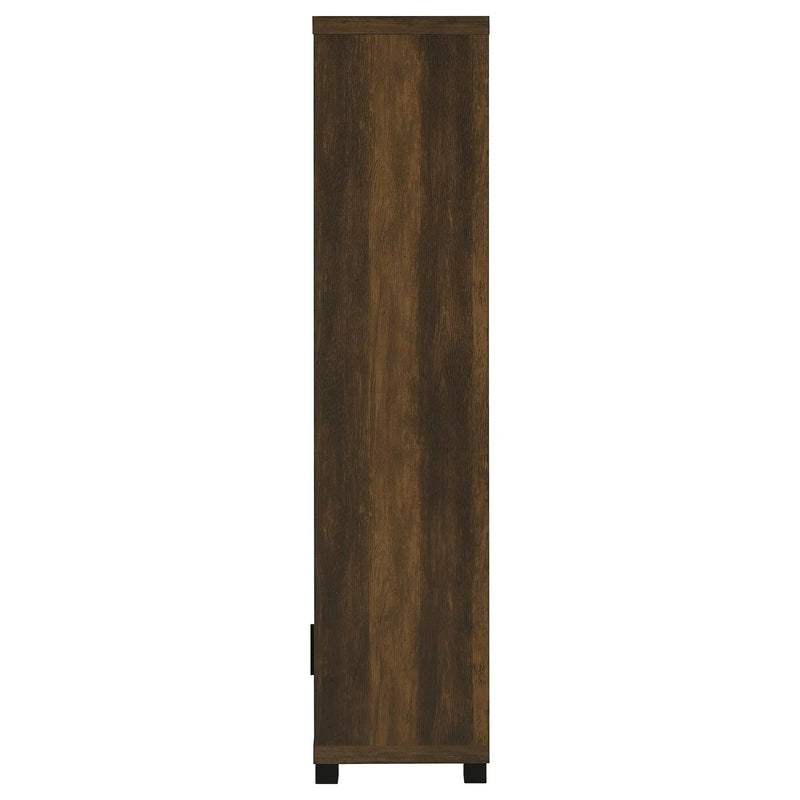 Sachin 3-shelf Engineered Wood Media Tower Dark Pine by Unique Piece Furniture