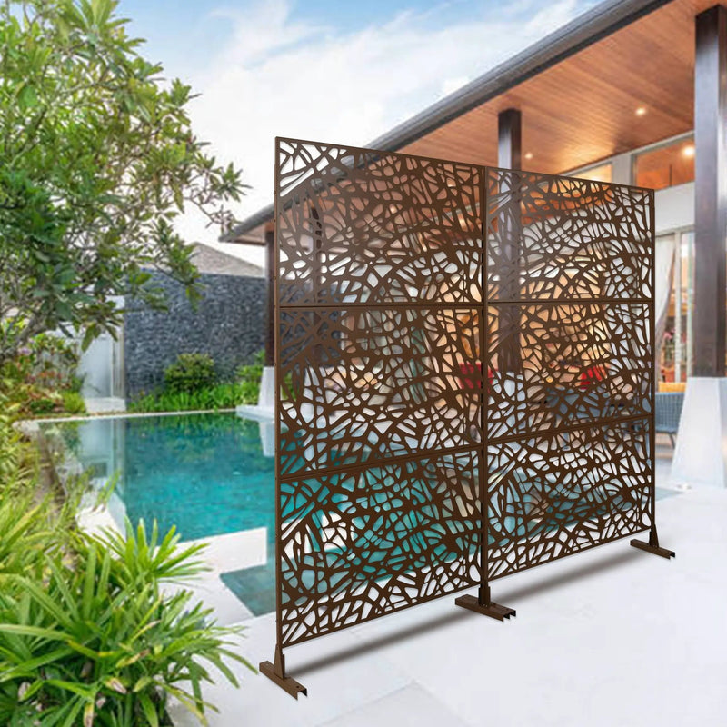 Outdoor & Indoor Freestanding Decorative Privacy Screen by Unique Piece Furniture