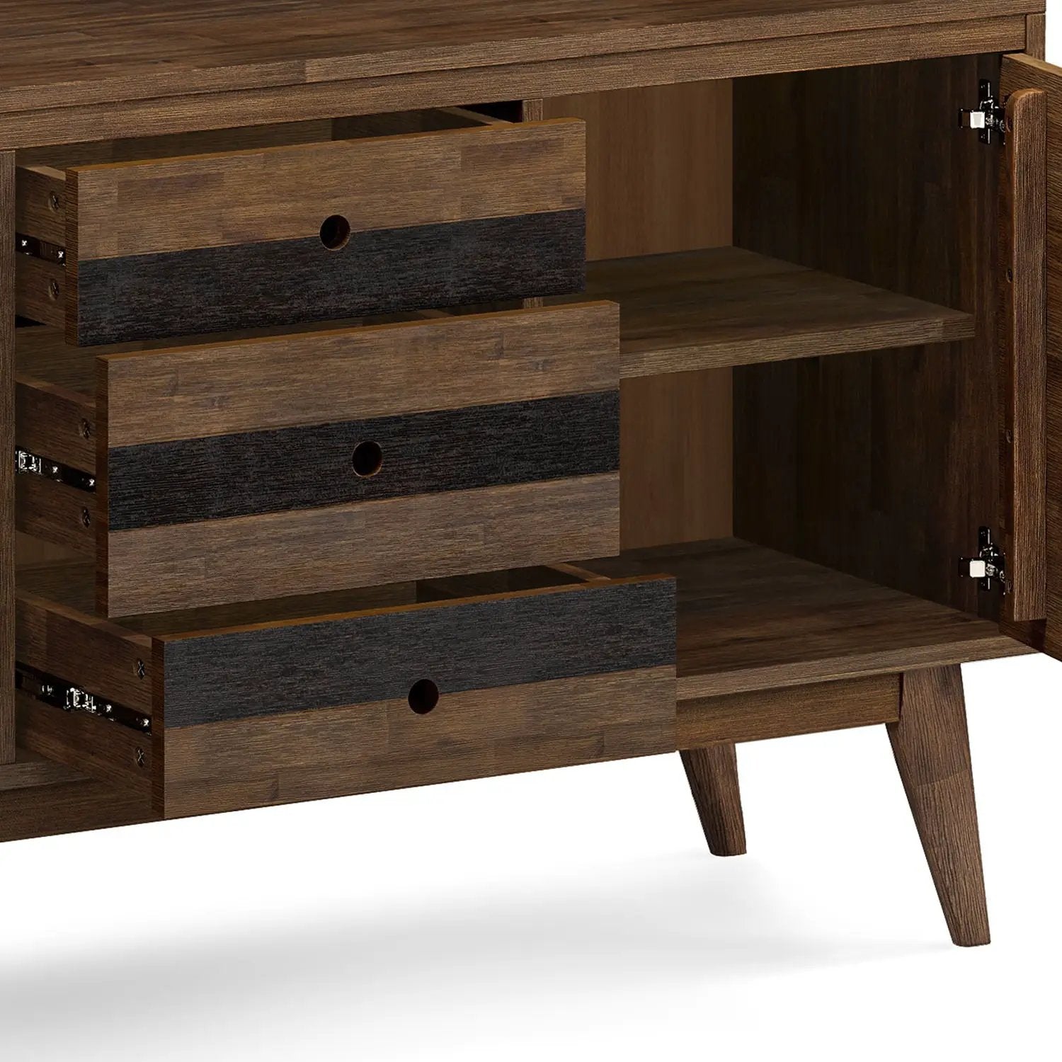 Clarkson - Sideboard Buffet - Rustic Natural Aged Brown by Unique Piece Furniture