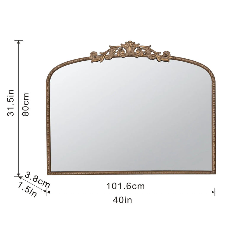 Arch Mirror, Baroque Inspired Wall Decor For Bathroom, Bedroom, Living Room by HouseOfZazla