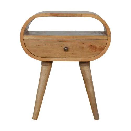 Circular Open Bedside Nightstand by HouseOfZazla