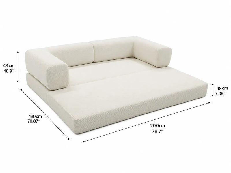 Double Sofa Bed - Multifunctional Compression Sofa by HouseOfZazla