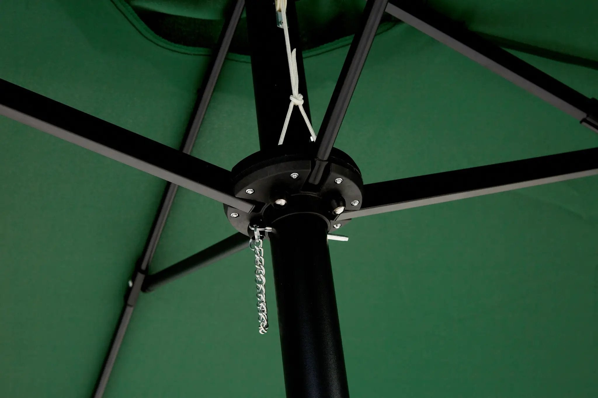 14.8 Ft Double Sided Outdoor Umbrella Rectangular Large with Crank (Dark Green)(No Base) by HouseOfZazla