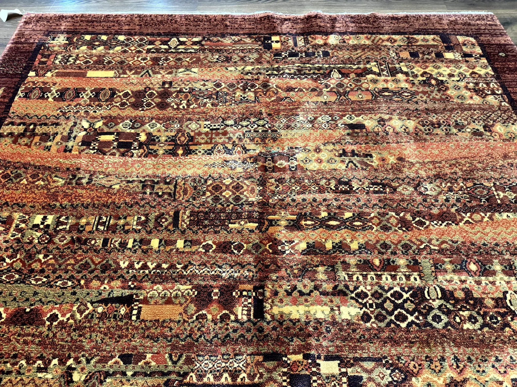 Couristan Rug 8x11 Brown Contemporary Wool Belgium Power Loomed Carpet by Jewel Rugs