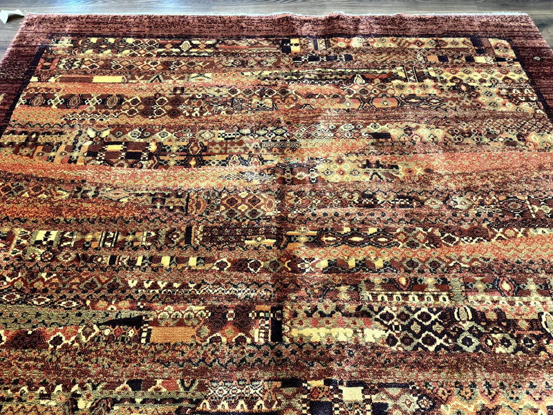 Couristan Rug 8x11 Brown Contemporary Wool Belgium Power Loomed Carpet by Jewel Rugs