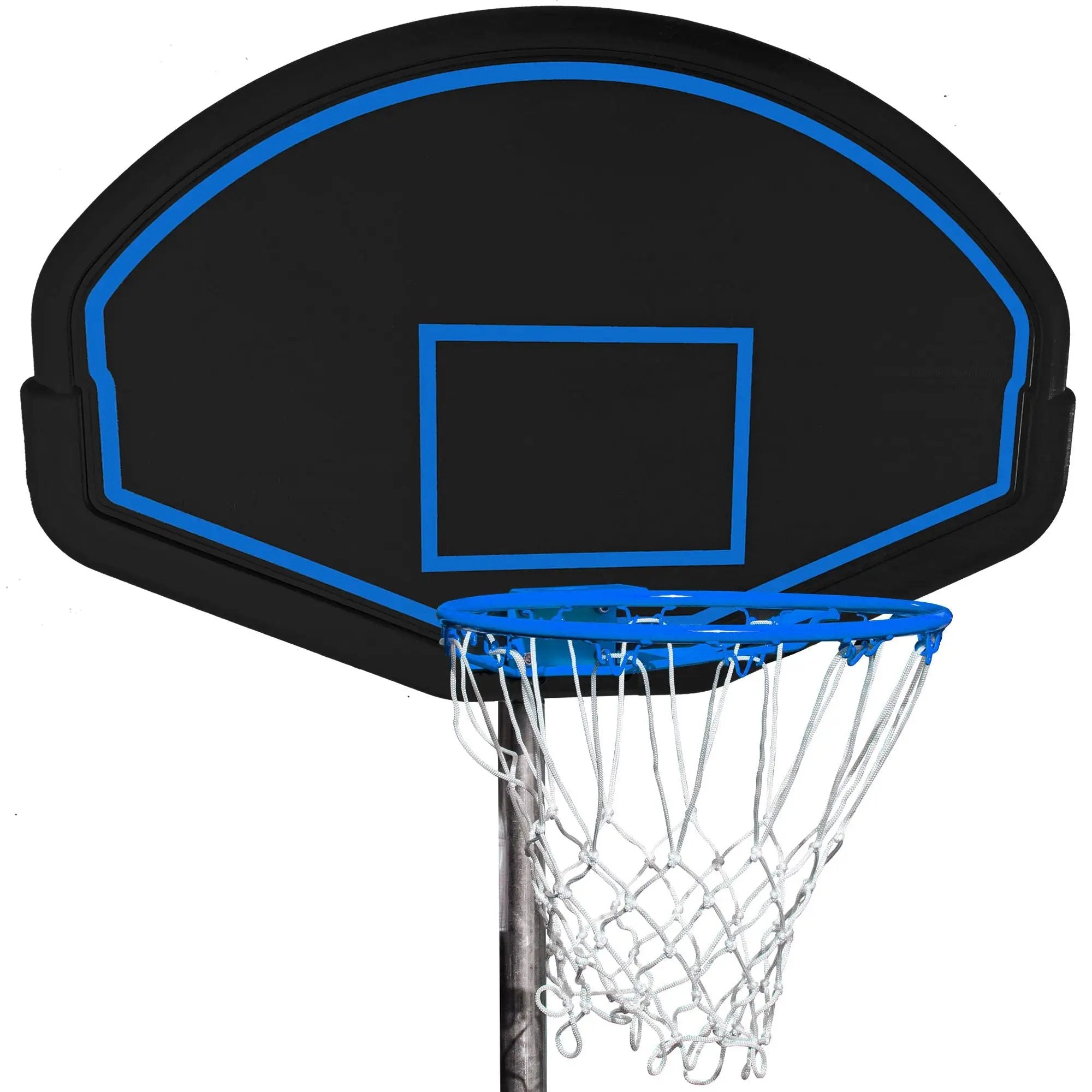 16Ft Trampoline For Adults & Kids With Basketball Hoop, Double-Sided Cover, Outdoor Trampolines With Ladder And Safety Enclosure Net For Kids And Adults - Blue by HouseOfZazla