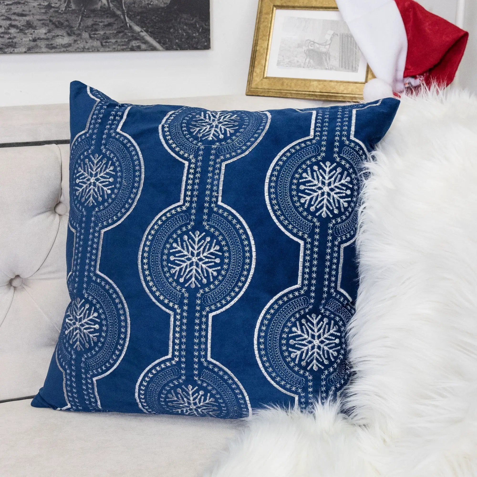 Holiday Velvet Pillow by HouseOfZazla