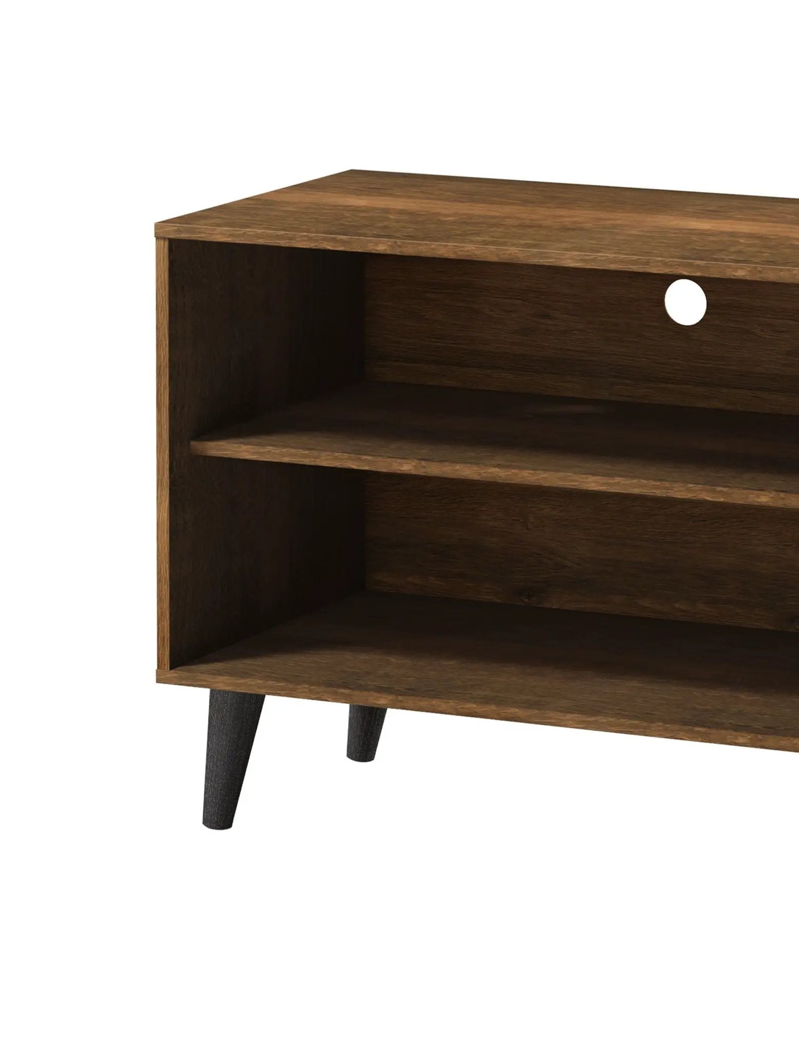 Amidon - TV Stand, With 2 Storage Shelves And 1 Cabinet by HouseOfZazla