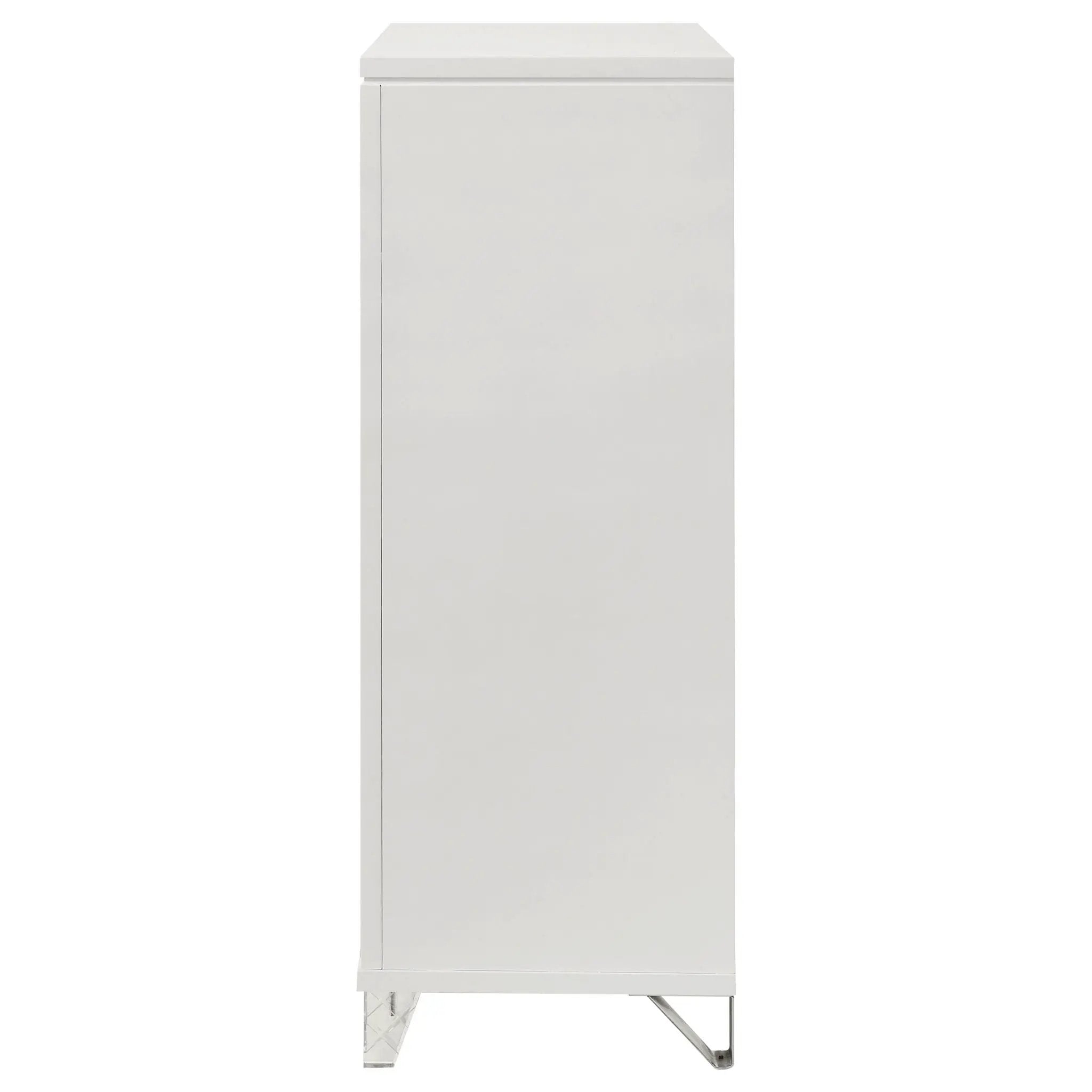 Marmore 5-drawer Bedroom Chest of Drawers White by Unique Piece Furniture