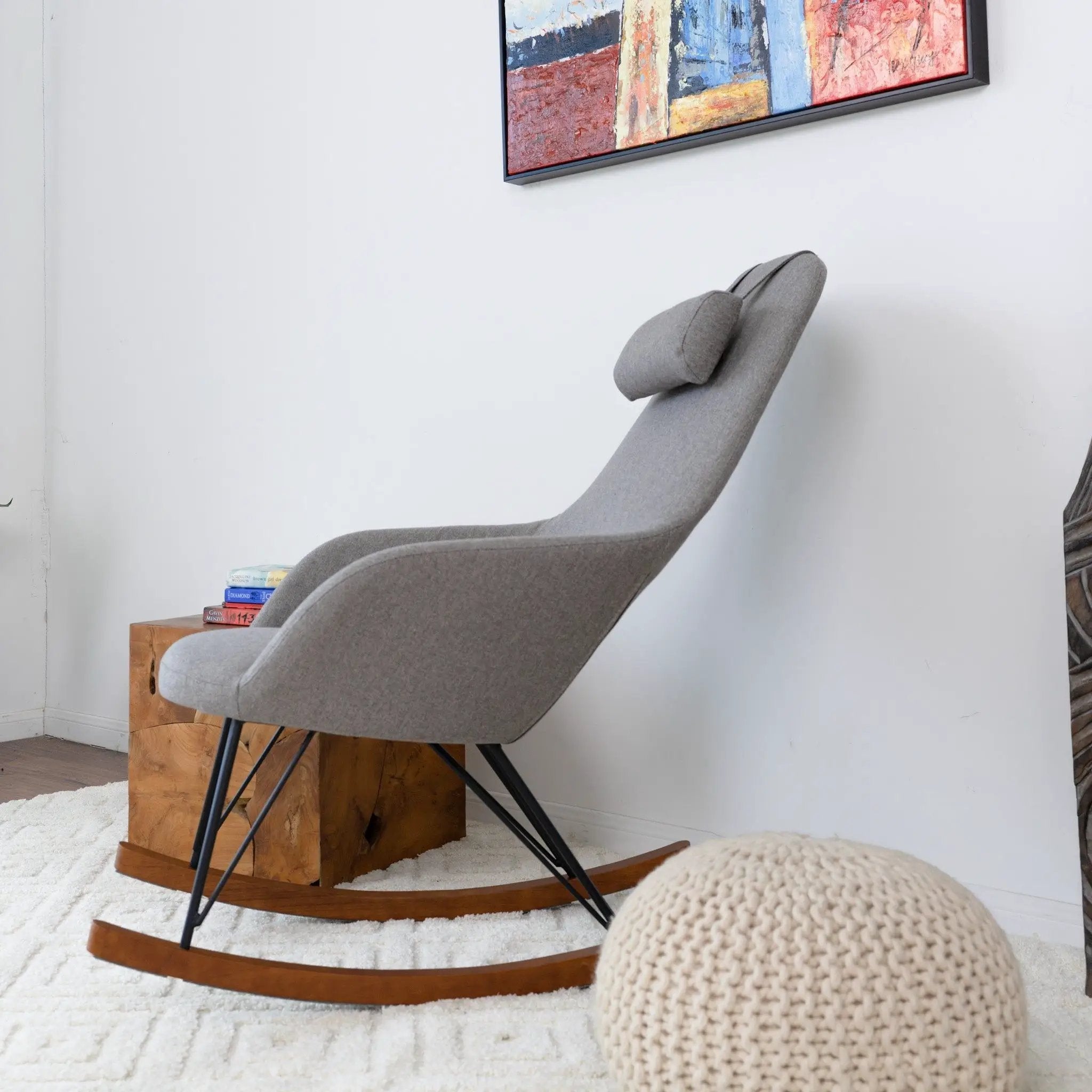Chloe - Mid Century Modern Rocker Livingroom And Bedroom Chair by Unique Piece Furniture