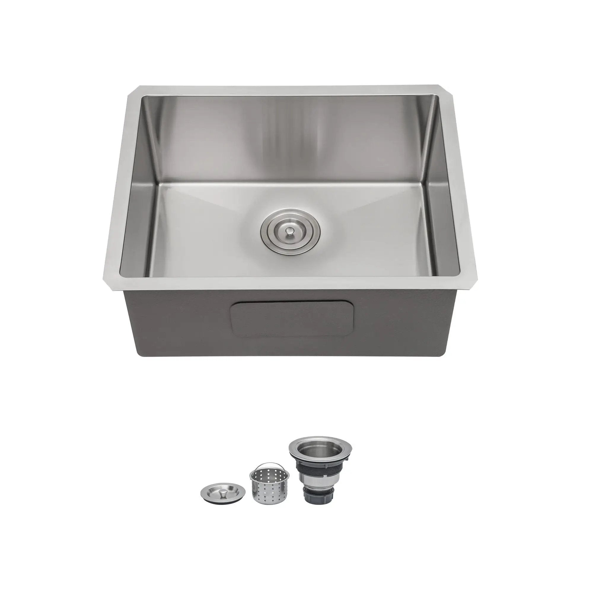 Undermount Stainless Steel Kitchen Sink, Deep Single Bowl Basin by HouseOfZazla