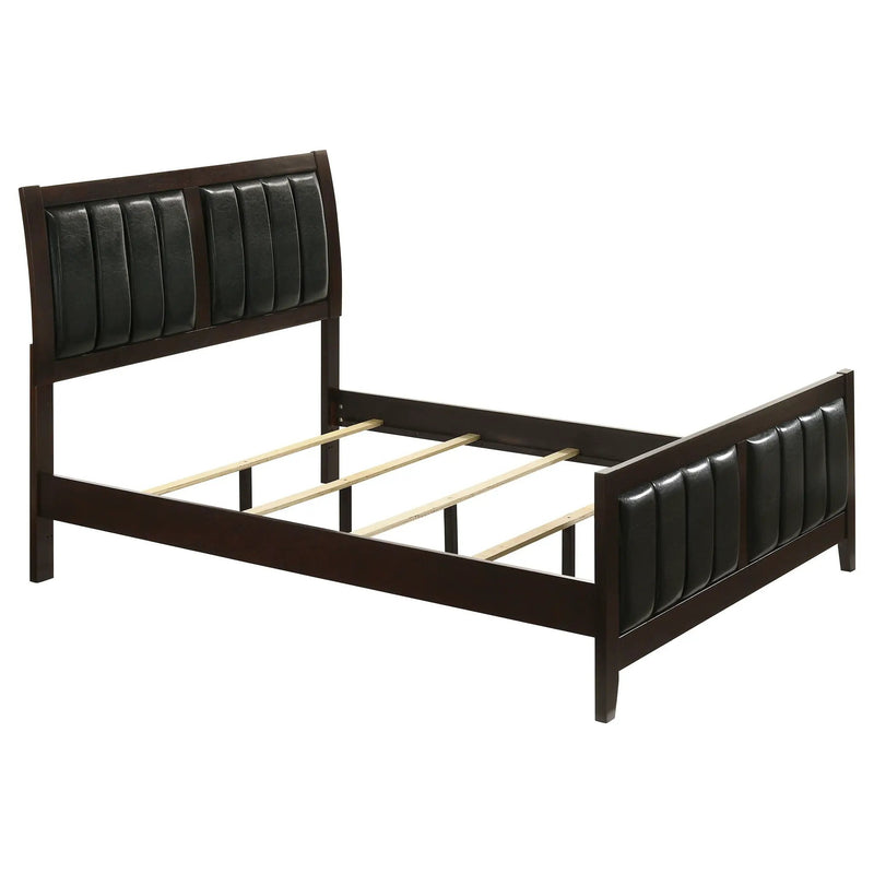 Carlton Wood Full Panel Bed Cappuccino by Unique Piece Furniture