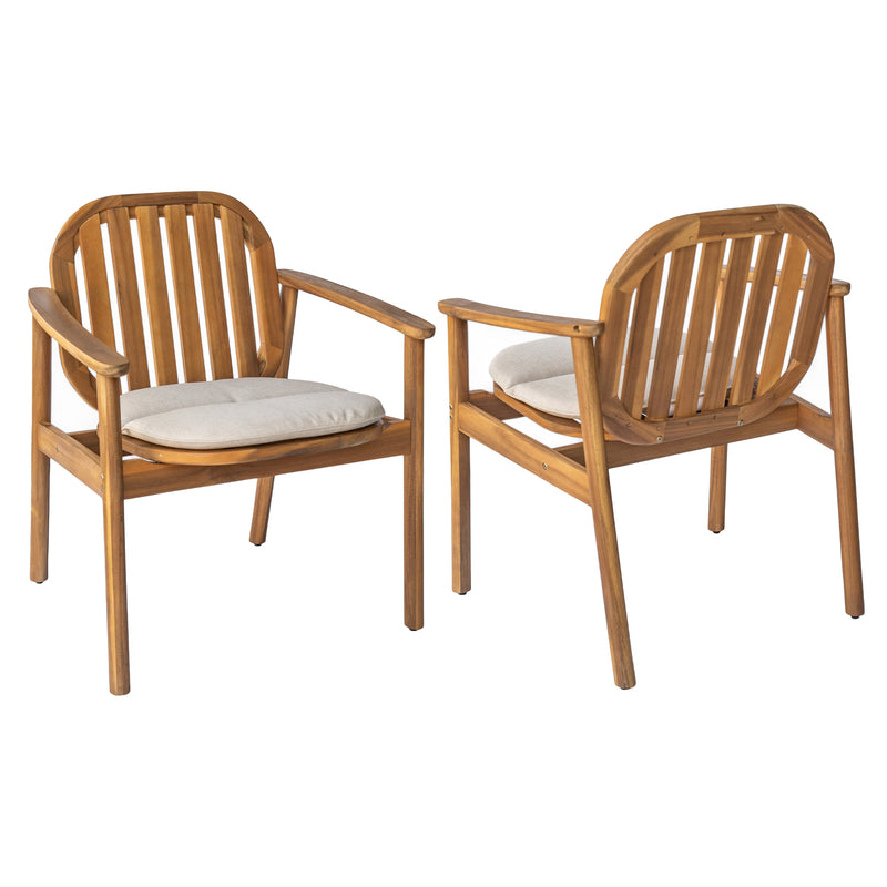Meja Dining Chair With Cushion, Set of 2 by HouseOfZazla