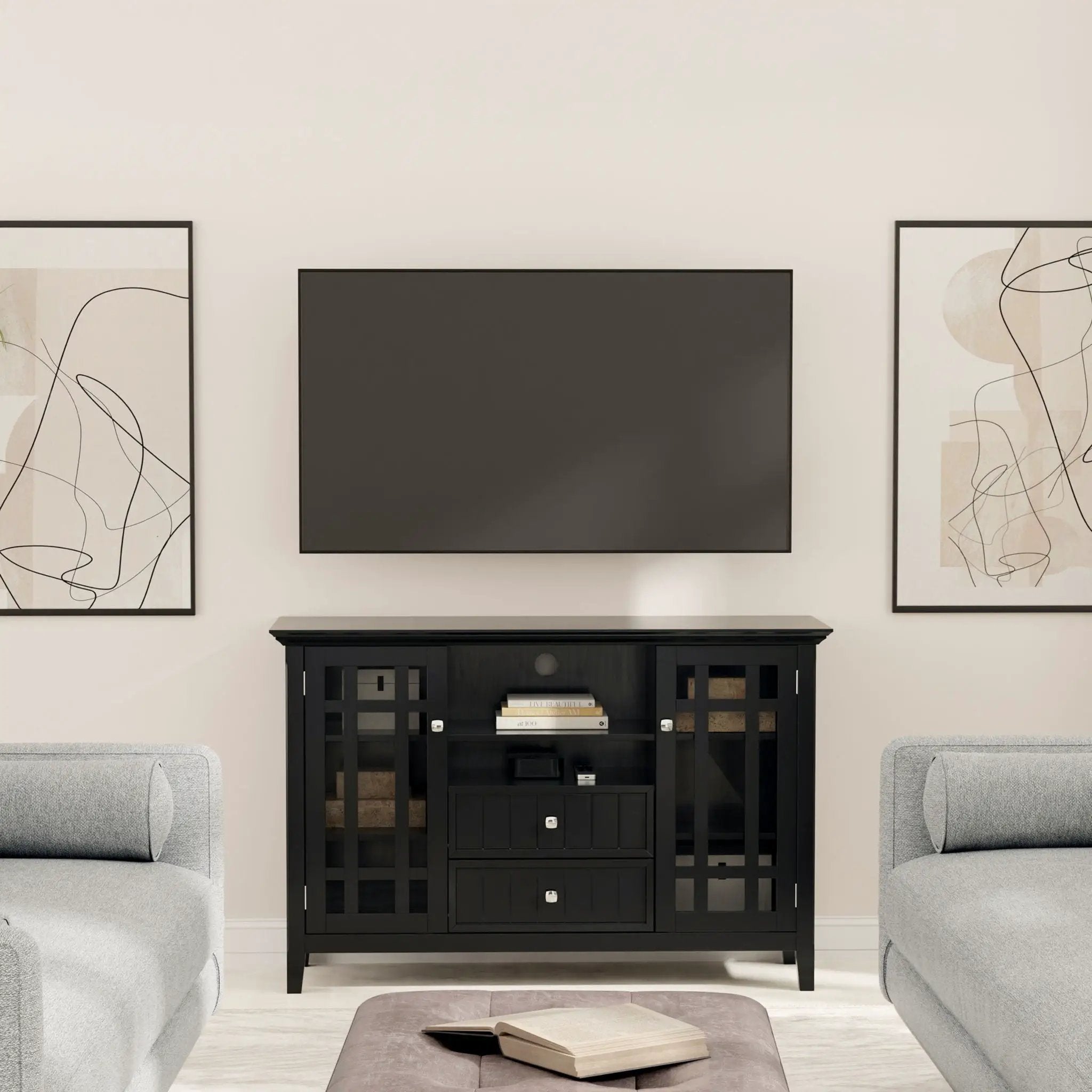 Bedford - Handcrafted Tall TV Media Stand by Unique Piece Furniture