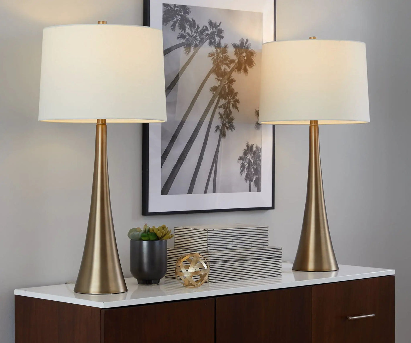Diana - Contemporary Table Lamp (Set of 2) by HouseOfZazla