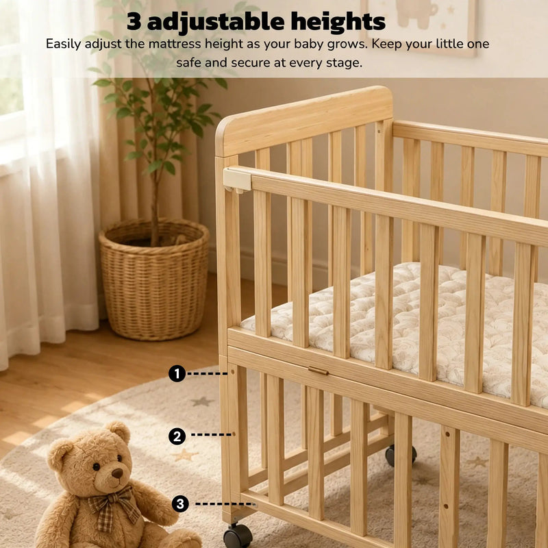 Solid Wood Baby Bassinet by HouseOfZazla
