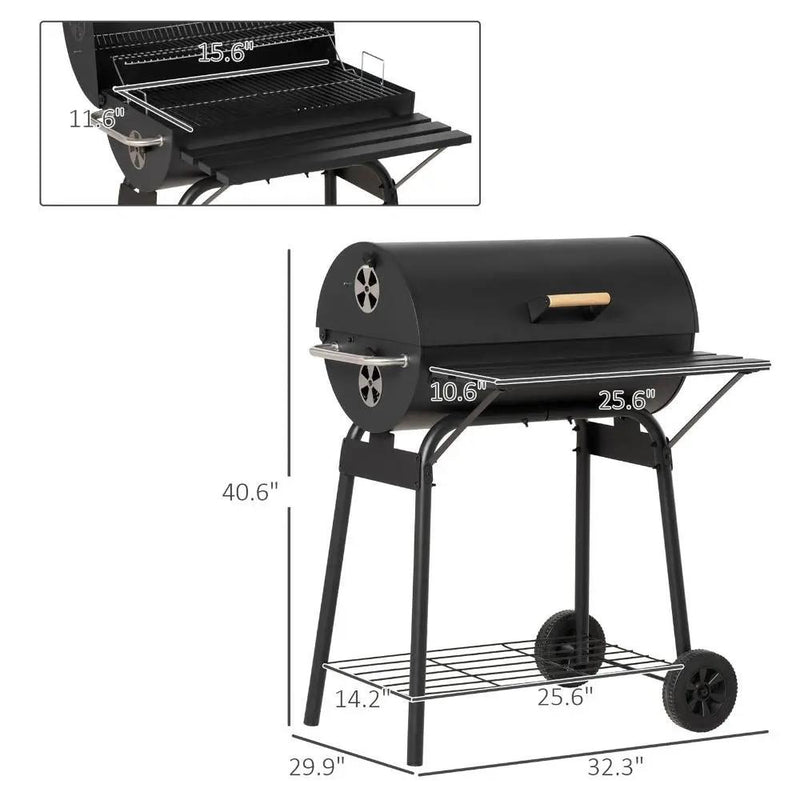 30" Portable Charcoal BBQ Grill by HouseOfZazla