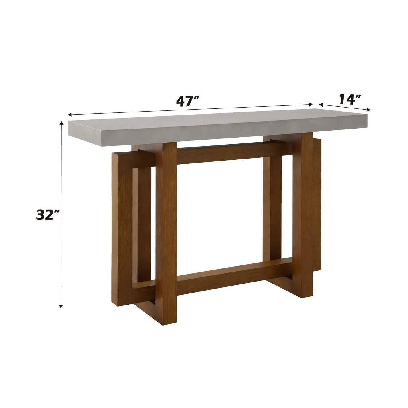 Keven Faux Concrete Top Table by HouseOfZazla